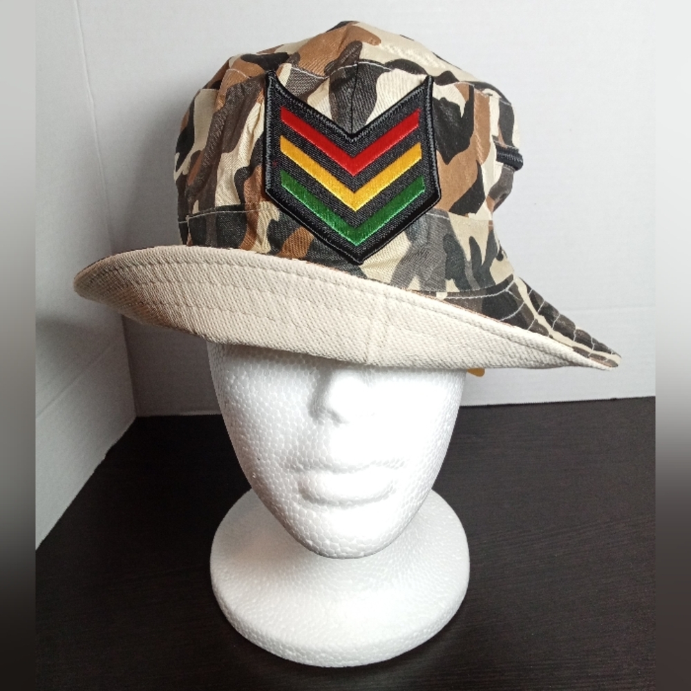 New RYG African Warrior Bucket Hat! Camouflage. (M) Approximately 22". Unisex